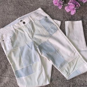 Patched Skinny Jeans